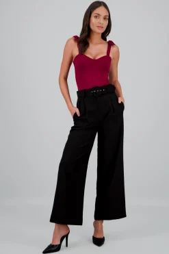 Pantalon Liso Cinturon