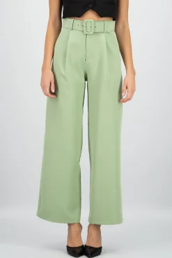 Pantalon Liso Cinturon