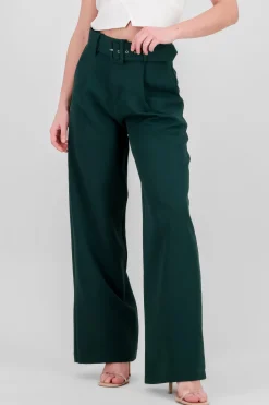 Pantalon Liso Cinturon