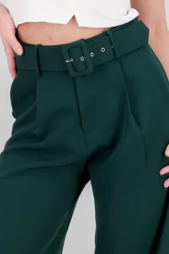 Pantalon Liso Cinturon