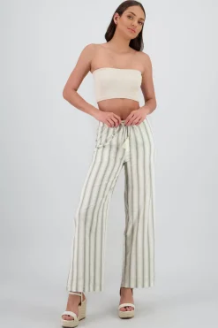 Pantalon rayas con jareta