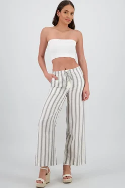 Pantalon rayas con jareta