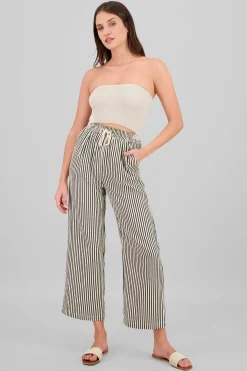 Pantalon rayas con jareta