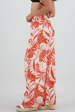 Pantalon recto detalle smock ancho