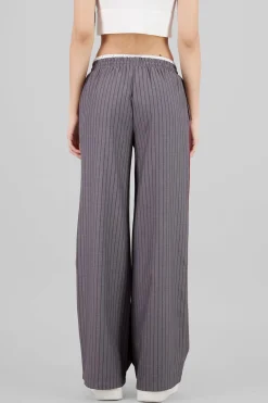 Pantalon recto rayas