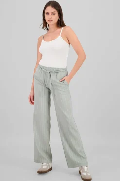 Pantalon recto rayas detalle resorte