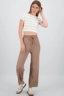 Pantalon tejido liso