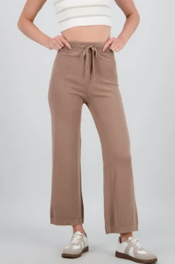 Pantalon tejido liso
