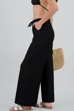 Pantalon textura bandana pretina jareta