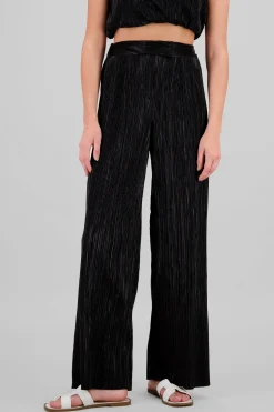 Pantalon textura brillo