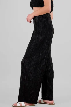 Pantalon textura brillo