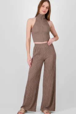 Pantalon textura resorte