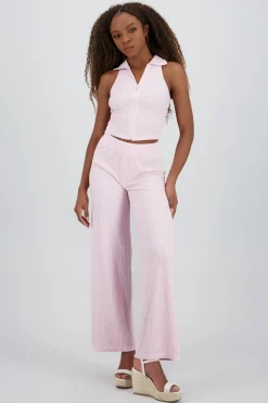 Pantalon textura resorte