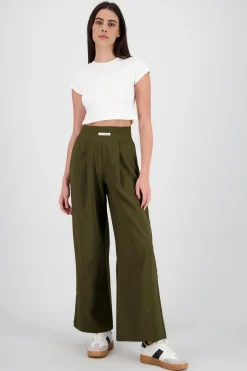 Pantalon wide leg detalle resorte