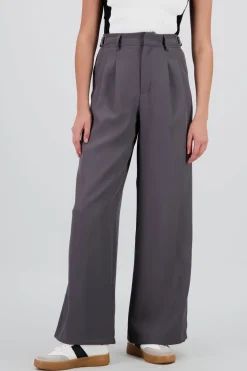 Pantalon wide leg detalle pretina