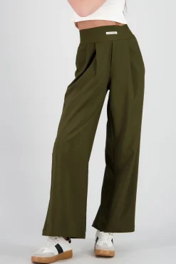 Pantalon wide leg detalle resorte