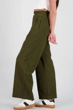 Pantalon wide leg detalle resorte
