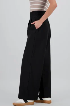 Pantalon wide leg detalle resorte