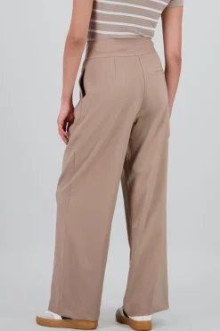 Pantalon wide leg detalle resorte