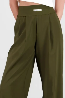 Pantalon wide leg detalle resorte