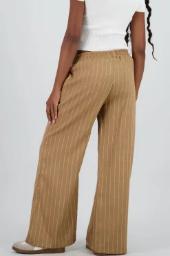 Pantalon wide leg fluido rayas diplomaticas