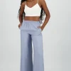 Pantalon wide leg ligero