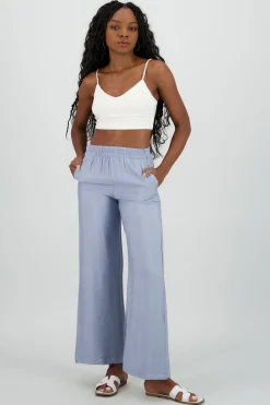 Pantalon wide leg ligero