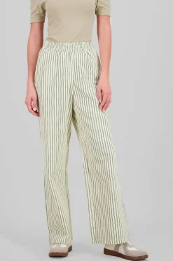 Pantalon wide leg rayas