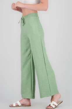 Pantalones amplios jareta