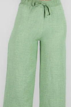 Pantalones amplios jareta