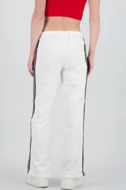 Pantalones lisos rayas nylon