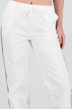 Pantalones lisos rayas nylon