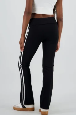 Pants con dobles en la pretina de rayas