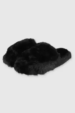 Pantufla cozy peep toe