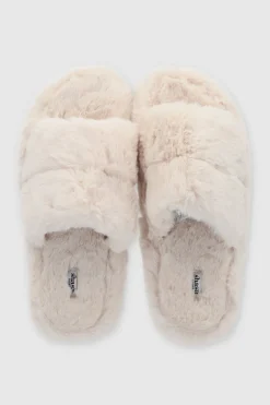 Pantufla cozy peep toe