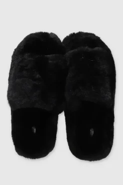 Pantufla cozy peep toe