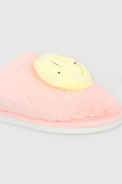 Pantuflas carita feliz fluffy