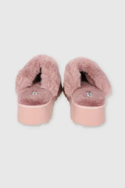 Pantuflas Sherpa Peluche Plataforma