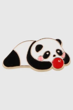 Pin panda acostado
