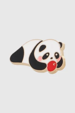 Pin panda acostado