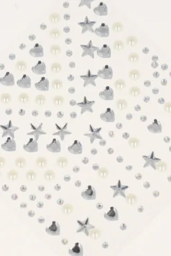 Plantilla brillos corazones estrellas