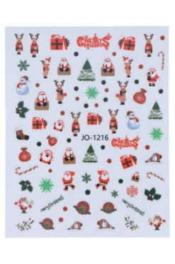 Plantilla estampa uñas copos nieves