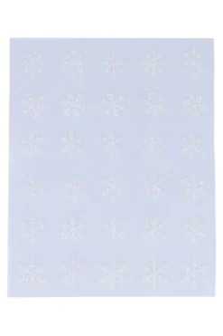 Plantilla estampa uñas copos nieves