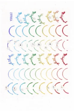 Plantilla Estampas Uñas Brillo