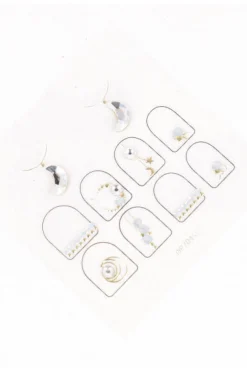 Plantilla estampas uñas galaxia brillos