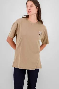 Playera estampado oversized