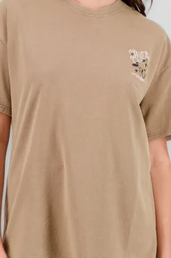 Playera estampado oversized