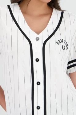 Playera jersey oversized new york