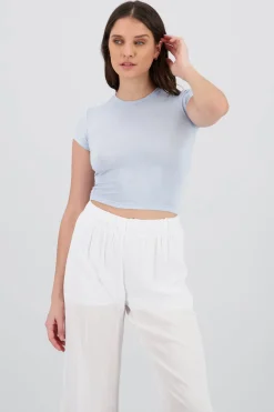 Playera larga manga corta