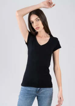 Playera manga corta cuello redondo